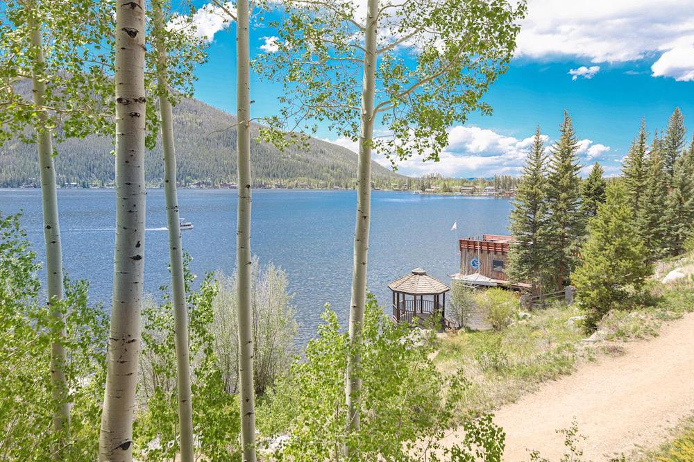 view of Grand Lake from vacation rental in Colorado
